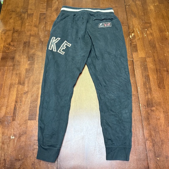 Nike Air Men Black Jogger Sweatpants Fleece‎ Lined Size Medium 30x30 - Picture 7 of 10